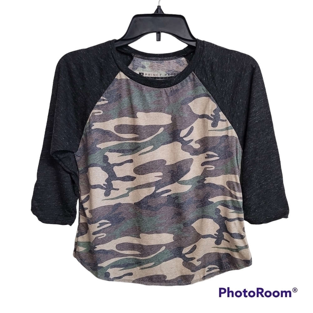 Prince Peter Green Camouflage‎ Crop Top